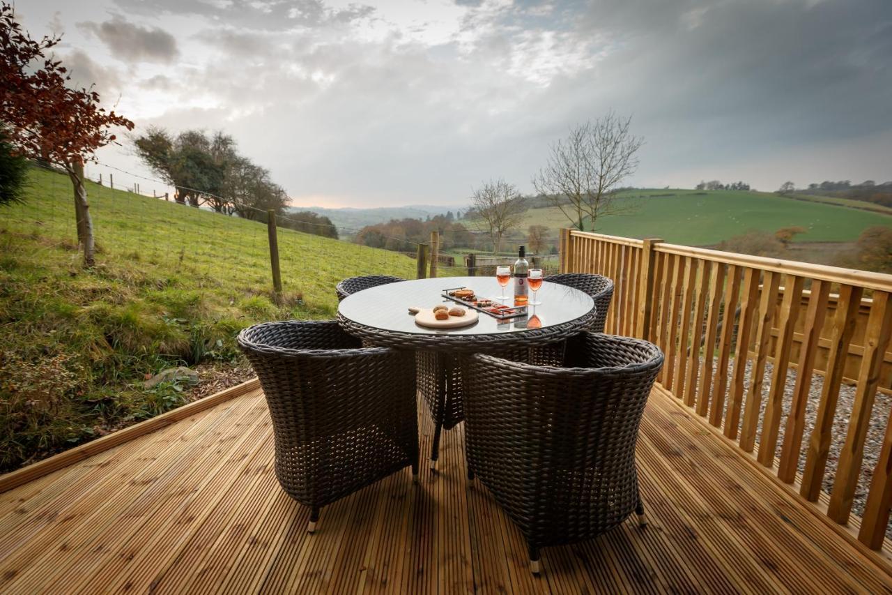 Upper Gelli Luxury Holiday Lodge, Converted Dairy & Cosy Shepherds Huts Welshpool Eksteriør bilde