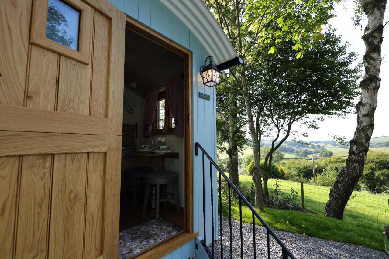 Upper Gelli Luxury Holiday Lodge, Converted Dairy & Cosy Shepherds Huts Welshpool Eksteriør bilde